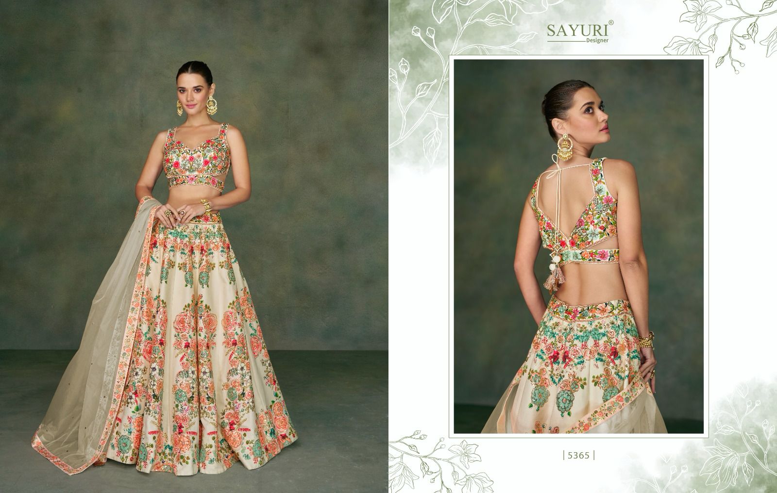 Sayuri Odhani Series 5363 to 5365 Designer Lehenga (3199x03)