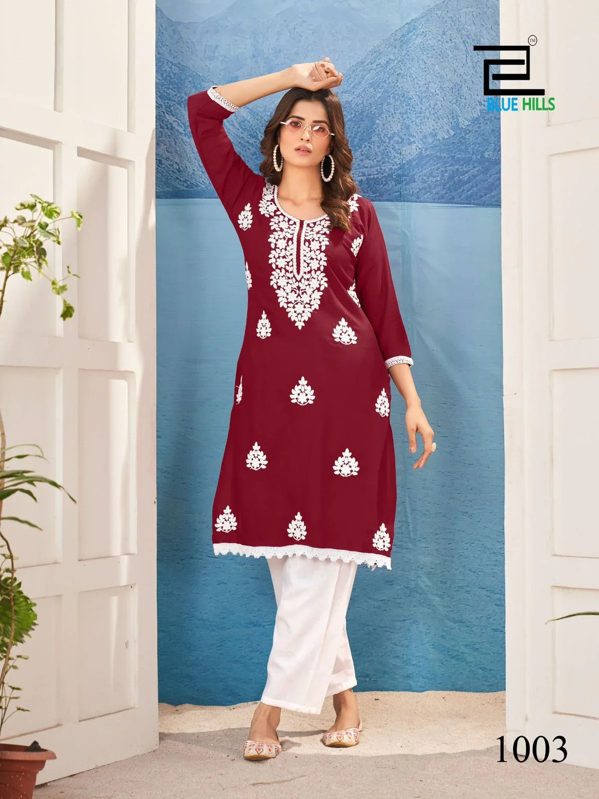 Blue Hills Nawab Rayon Designer Only Kurti Collection (449x06)