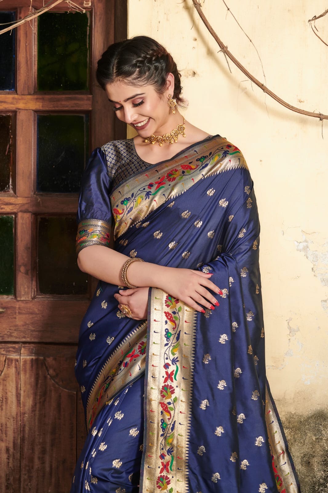 Beautiful Designer Heavy Banarasi Soft Silk Paithani Saree