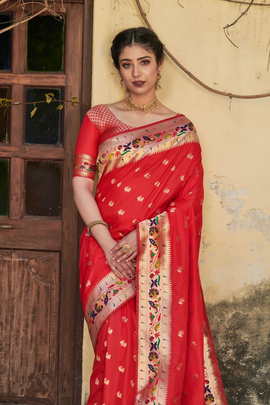Beautiful Designer Heavy Banarasi Soft Silk Paithani Saree