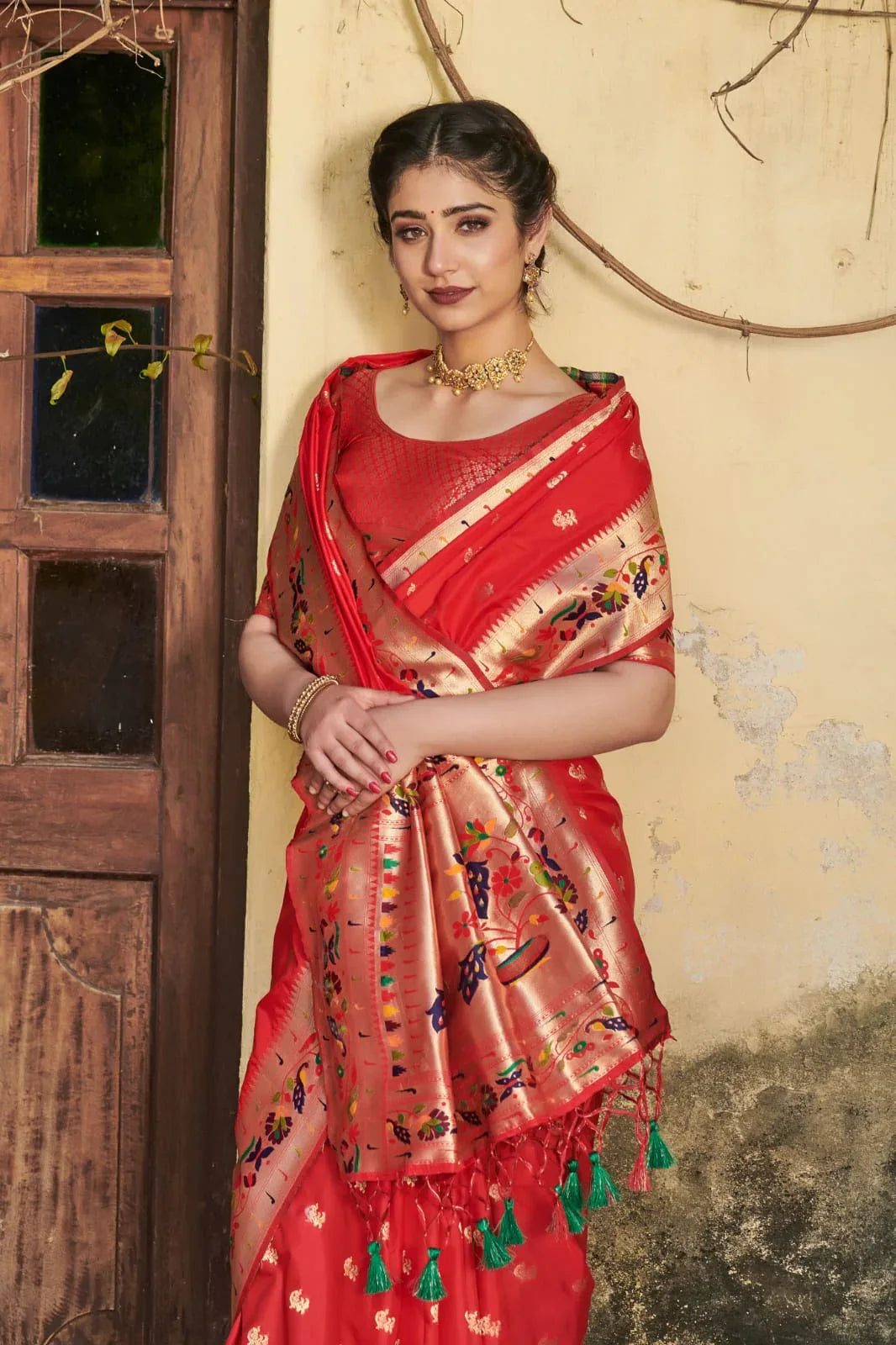 Beautiful Designer Heavy Banarasi Soft Silk Paithani Saree