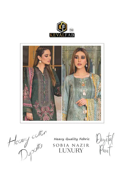 Keval Sobia Nazir Vol-11 Series 11001-11006 Pure Lawn Cotton Suit (480x06)
