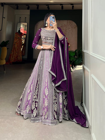 Beautiful Designer Pure Georgette Lehenga Choli