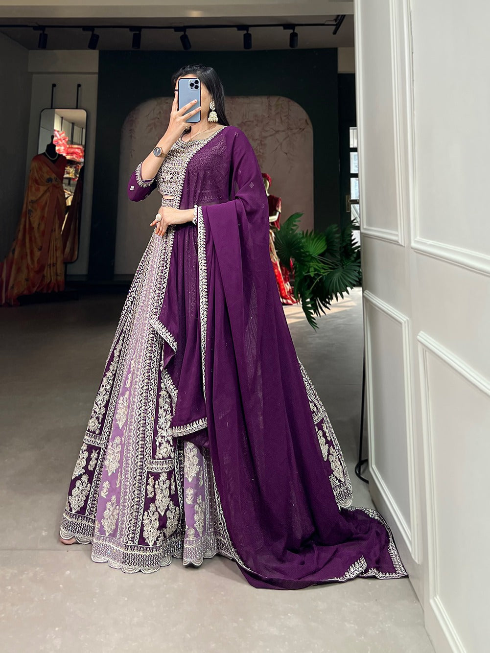 Beautiful Designer Pure Georgette Lehenga Choli
