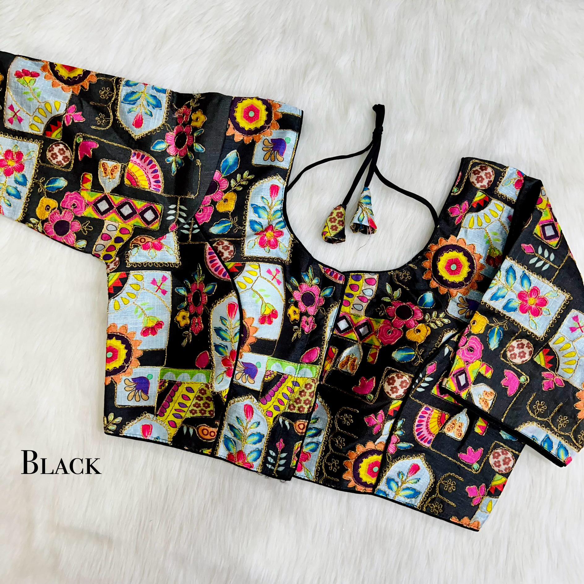 Bollywood Western Style Phantom Silk Blouse