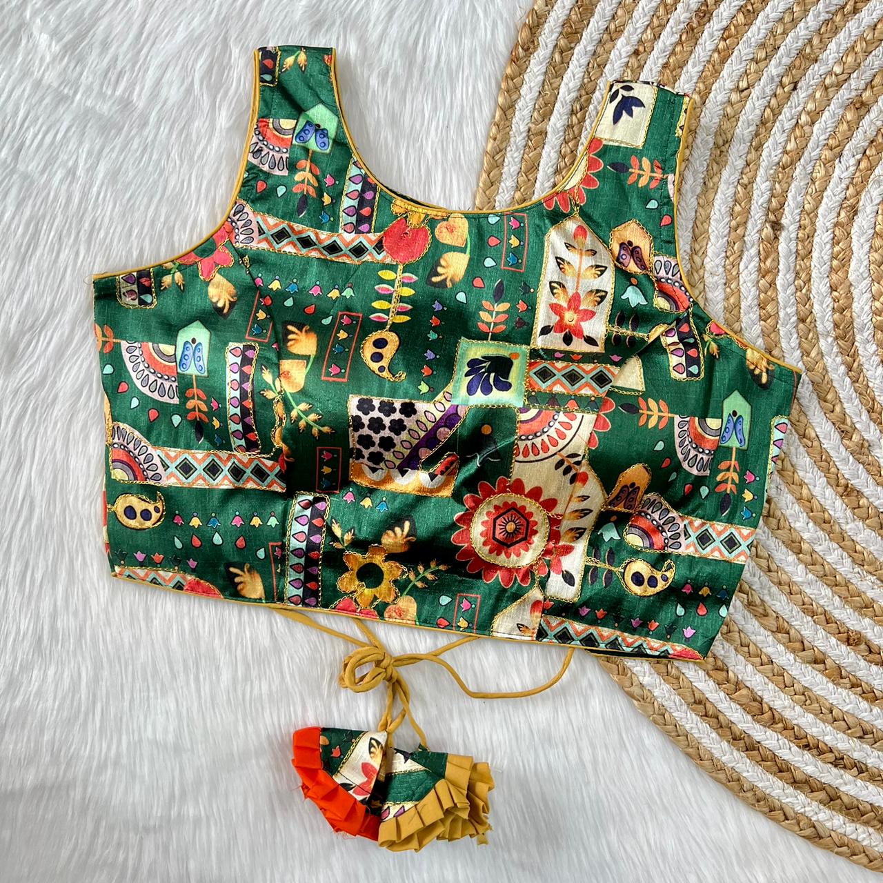 Bollywood Western Style Phantom Silk Blouse