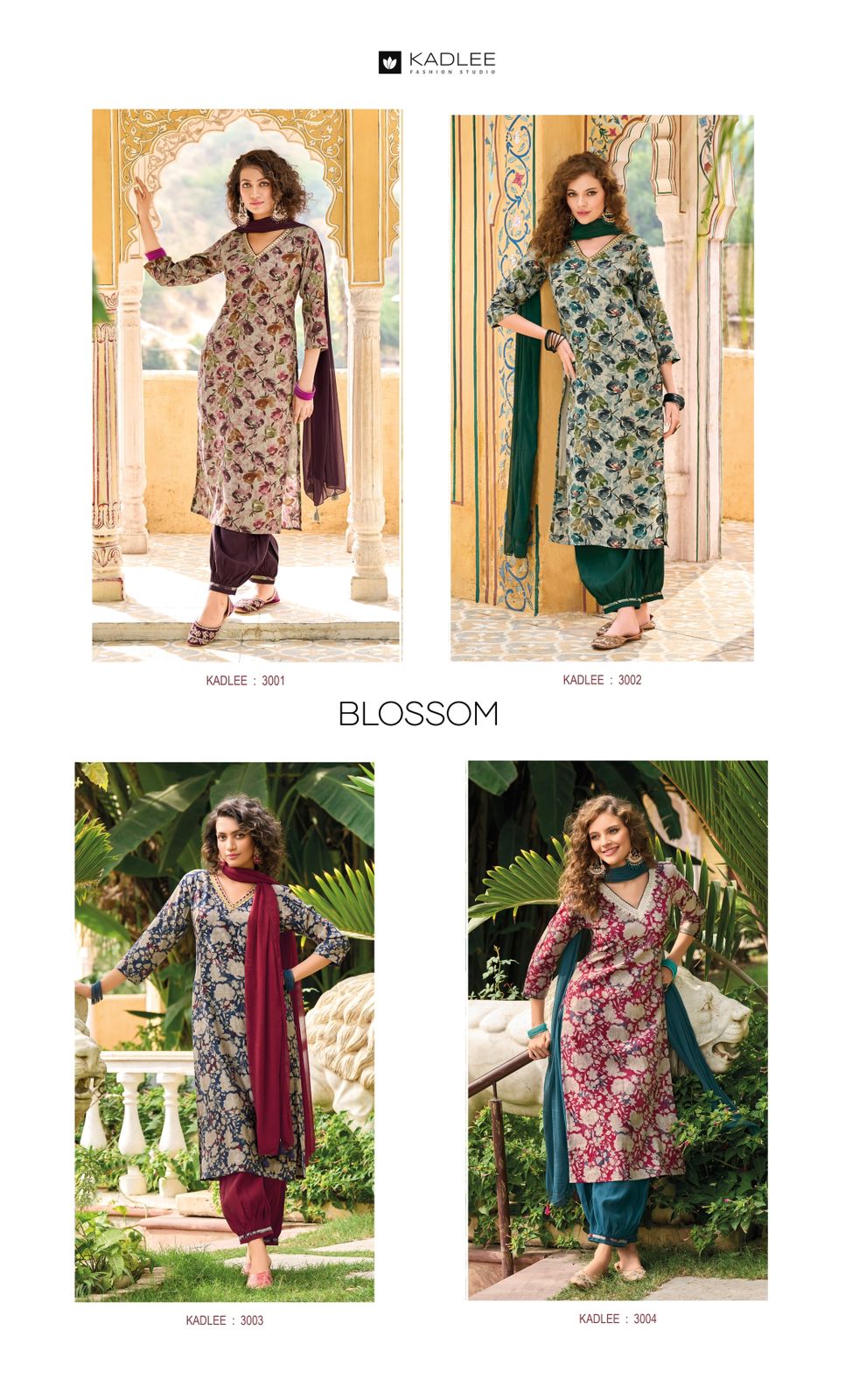 Kadlee Blossom Modal Printed Readymade Suits (1095x04)