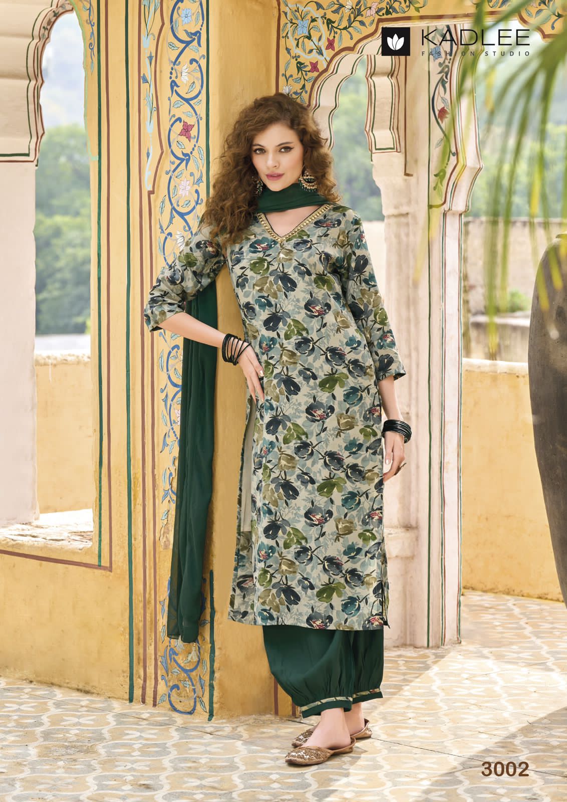 Kadlee Blossom Modal Printed Readymade Suits (1095x04)
