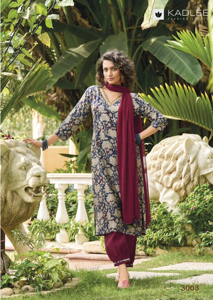 Kadlee Blossom Modal Printed Readymade Suits (1095x04)