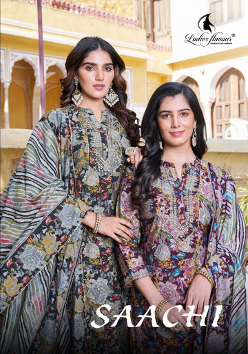 Ladies Flavour Saachi Kurti with Bottom Dupatta Chanderi Catalog 4 Pcs (1275x04)