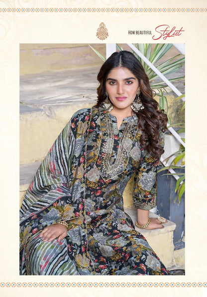 Ladies Flavour Saachi Kurti with Bottom Dupatta Chanderi Catalog 4 Pcs (1275x04)