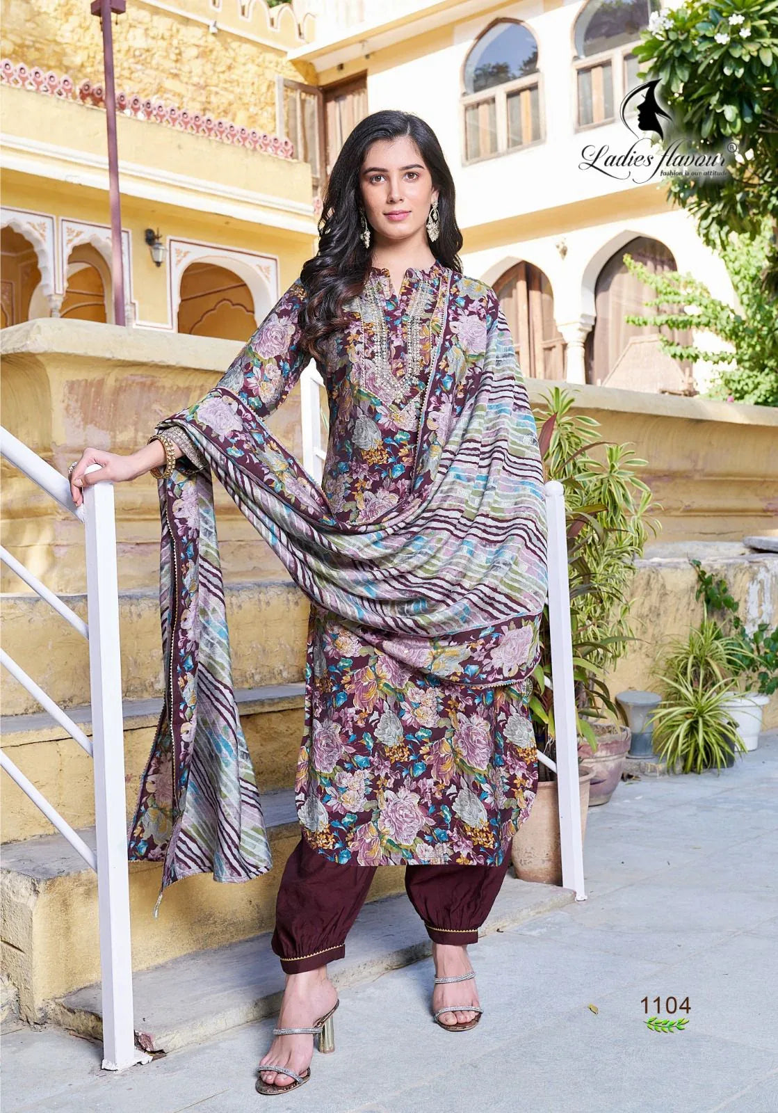 Ladies Flavour Saachi Kurti with Bottom Dupatta Chanderi Catalog 4 Pcs (1275x04)