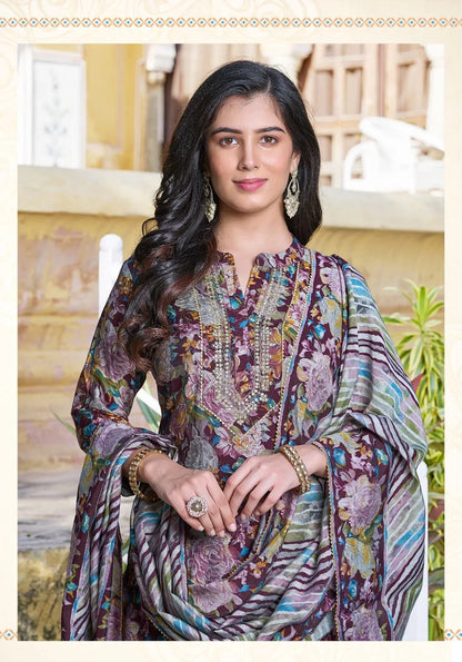Ladies Flavour Saachi Kurti with Bottom Dupatta Chanderi Catalog 4 Pcs (1275x04)