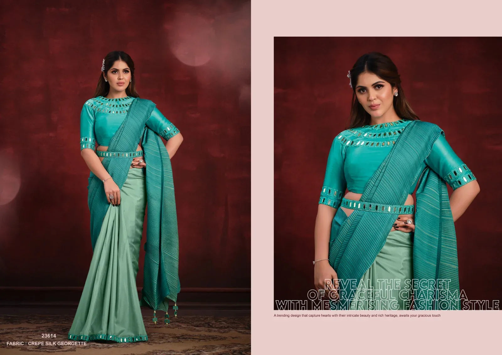 Wedding Designer Saree Mahotsav Mohmanthan Kimaya 23614 Series