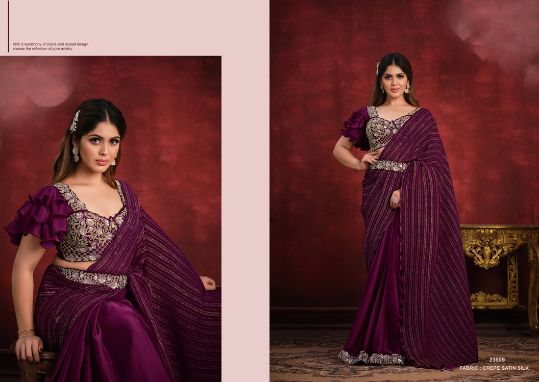 Wedding Designer Saree Mahotsav Mohmanthan Kimaya 23609 Series