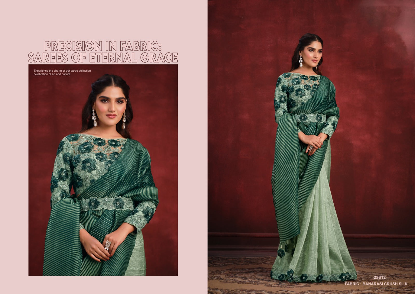 Wedding Designer Saree Mahotsav Mohmanthan Kimaya 23612 Series