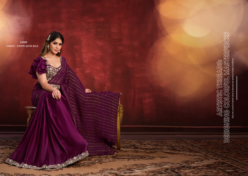 Wedding Designer Saree Mahotsav Mohmanthan Kimaya 23609 Series