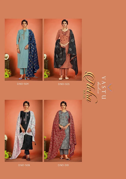 Vastu Netra Vol 5 Designer Cotton Dress Material Collection (600x10)
