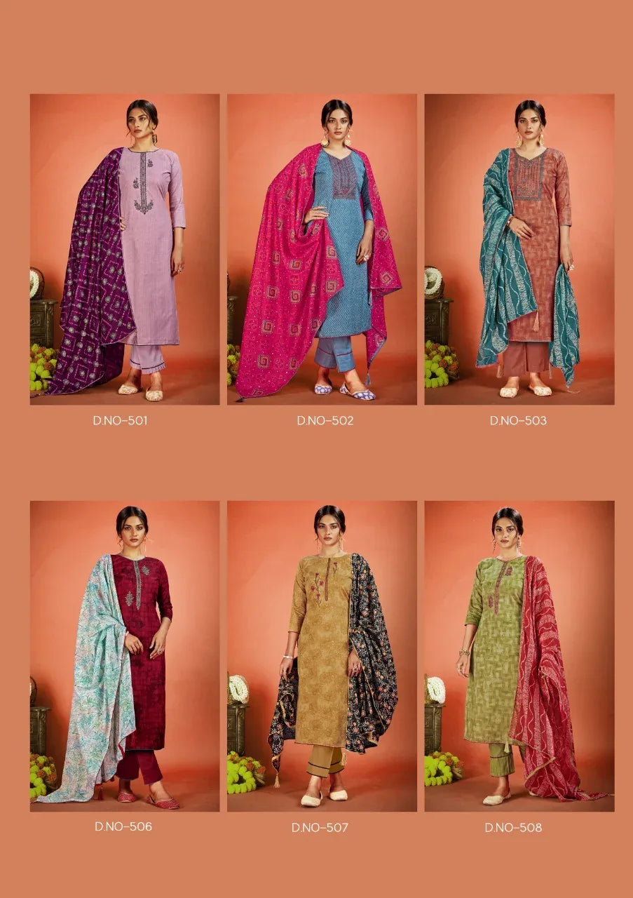Vastu Netra Vol 5 Designer Cotton Dress Material Collection (600x10)