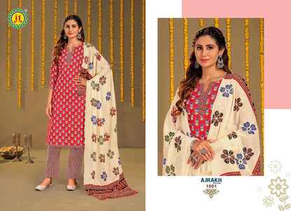 Jt Ajrakh Special Vol-1 Series 1001-1010 Pure Cotton Suit (370x10)