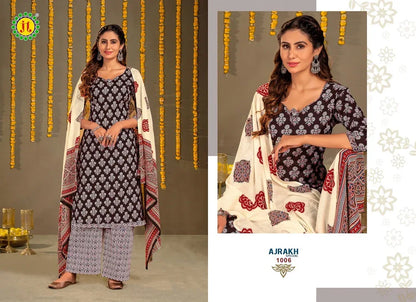 Jt Ajrakh Special Vol-1 Series 1001-1010 Pure Cotton Suit (370x10)