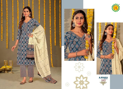 Jt Ajrakh Special Vol-1 Series 1001-1010 Pure Cotton Suit (370x10)