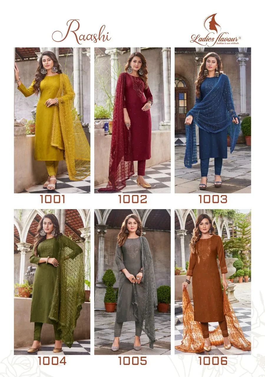 Ladies Flavour Raashi Exclusive Wear Ready Made Collection (895x06)