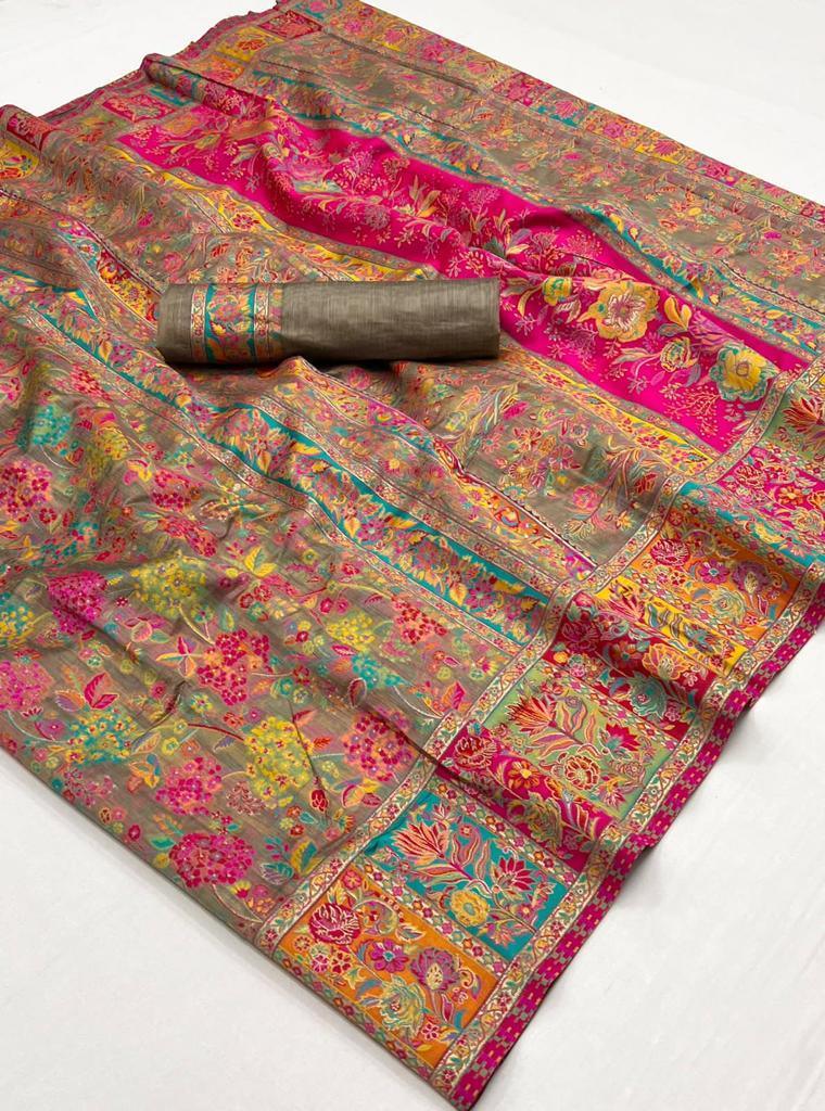Rajtex 1500 Series Kashmiri Modal Silk With Function Special Saree (1995x06)