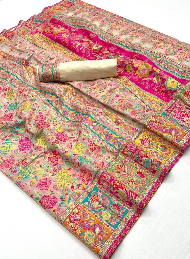 Rajtex 1500 Series Kashmiri Modal Silk With Function Special Saree (1995x06)