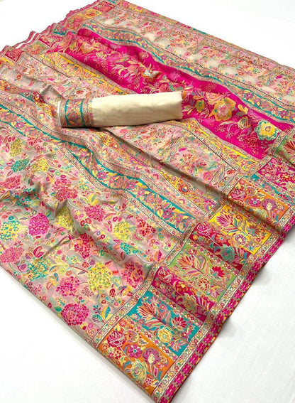 Rajtex 1500 Series Kashmiri Modal Silk With Function Special Saree (1995x06)