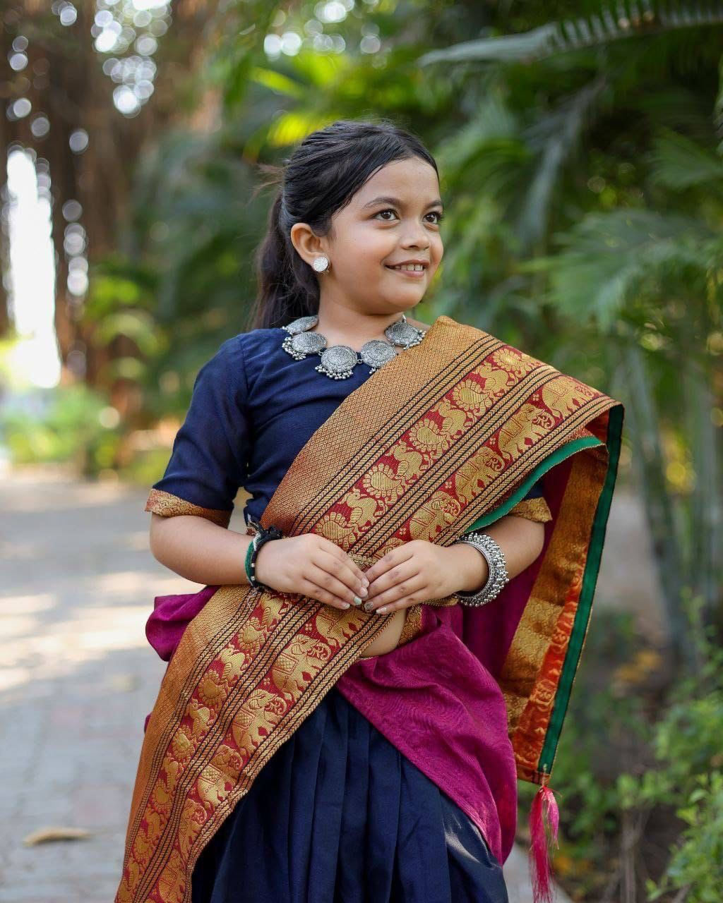 Beautifully Soft Narayan Pet Cotton Kids Lehenga
