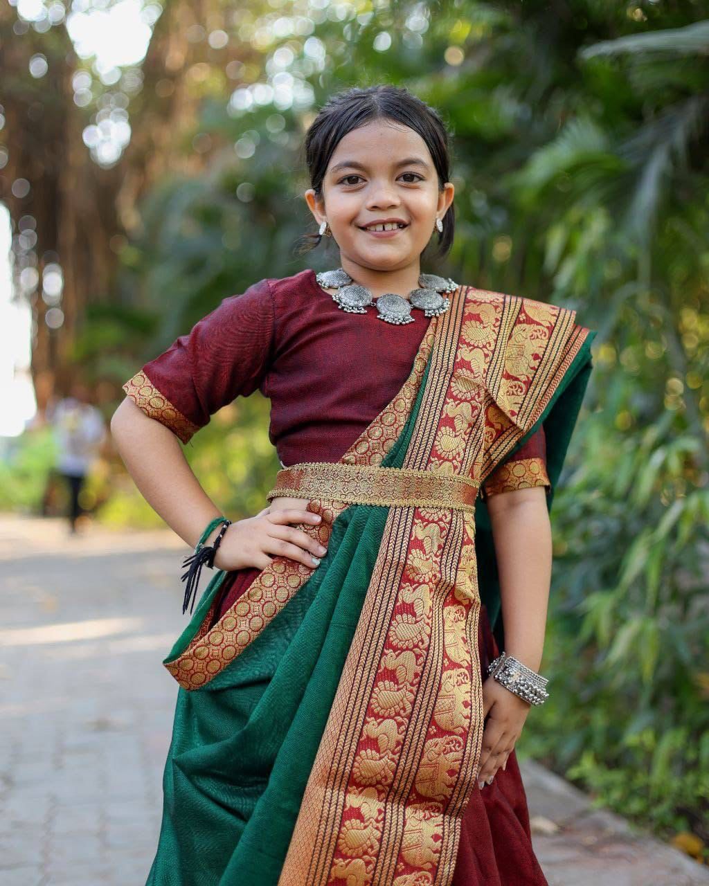 Beautifully Soft Narayan Pet Cotton Kids Lehenga