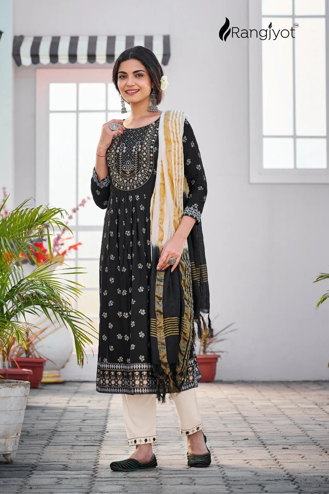 Rangjyot Present Rang Manch Vol 2 Readymade Rayon Kurta With Pant &amp; Dupatta Set (885x08)