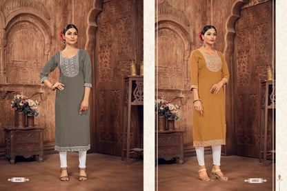 Jinesh Nx Aangi Rayon Kurtis (399x06)