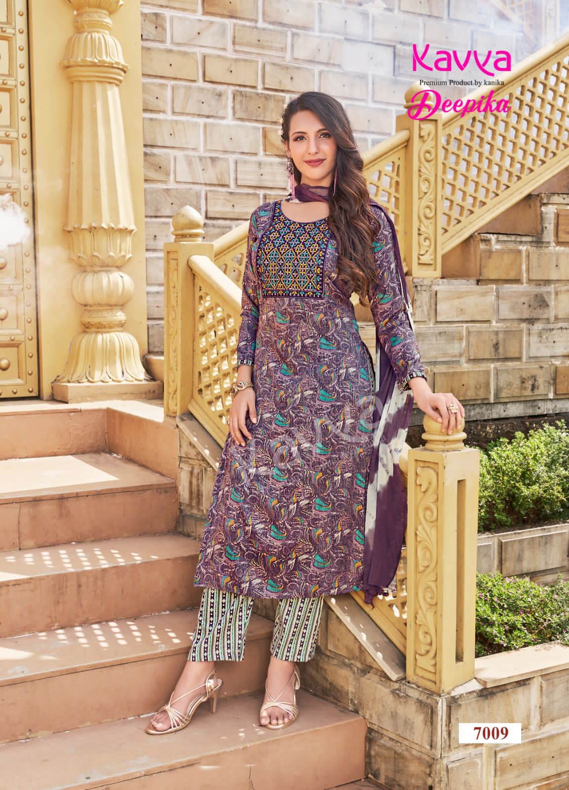 Kavya Deepika Vol-5 5001-5010 Series Latest Designer Casual Wear Kurti Set (515x10)