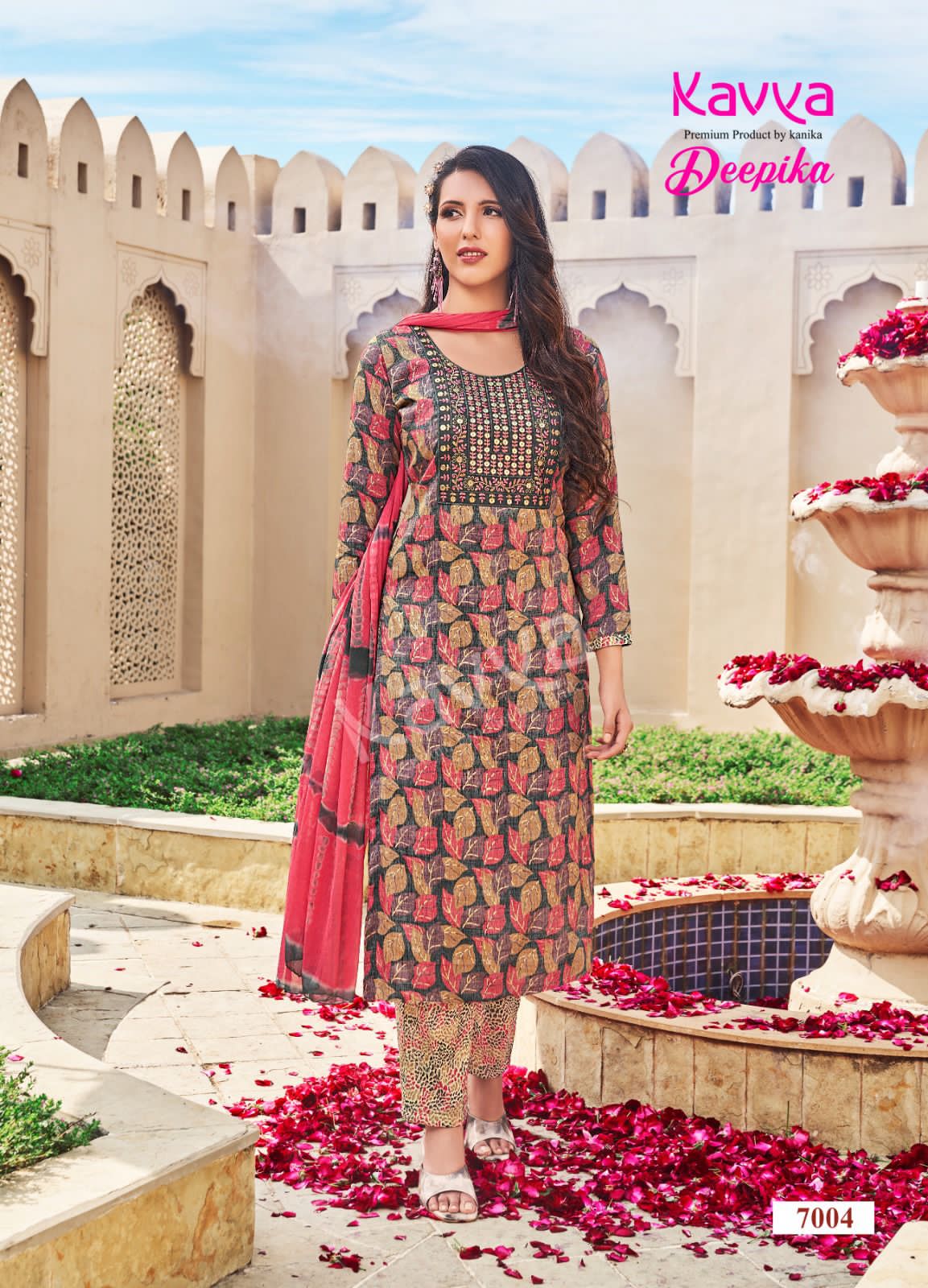 Kavya Deepika Vol-5 5001-5010 Series Latest Designer Casual Wear Kurti Set (515x10)