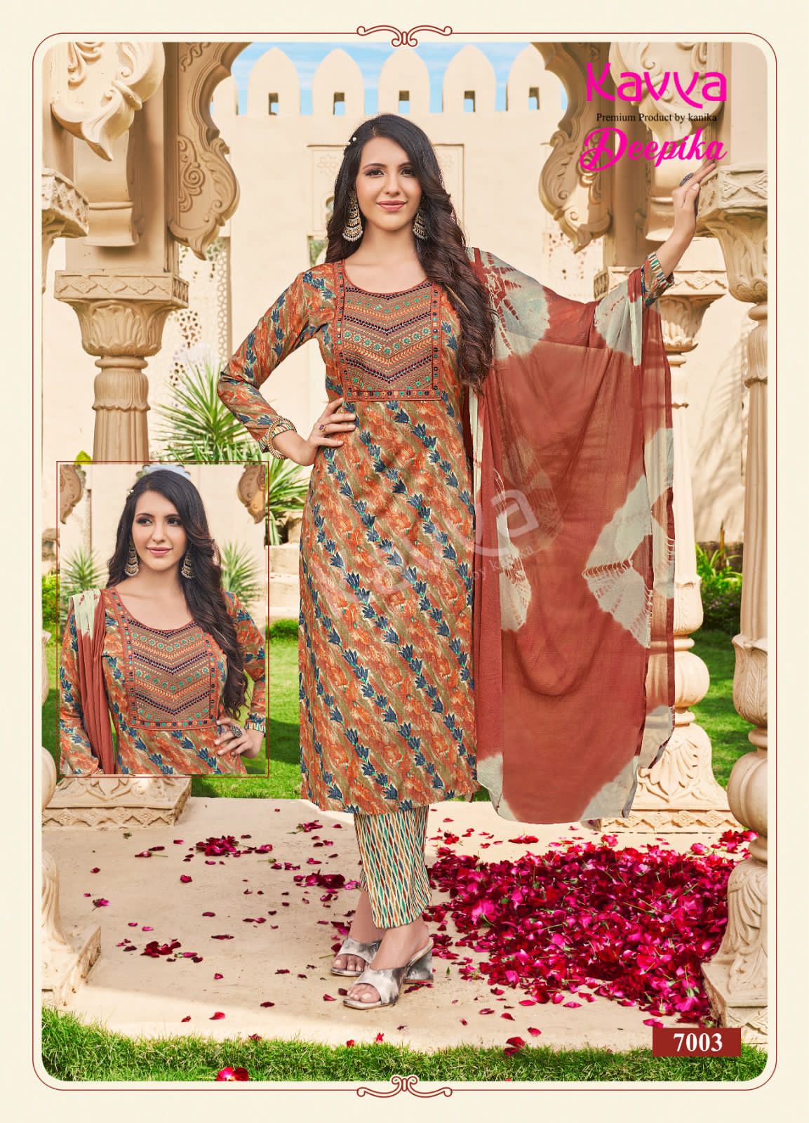 Kavya Deepika Vol-5 5001-5010 Series Latest Designer Casual Wear Kurti Set (515x10)