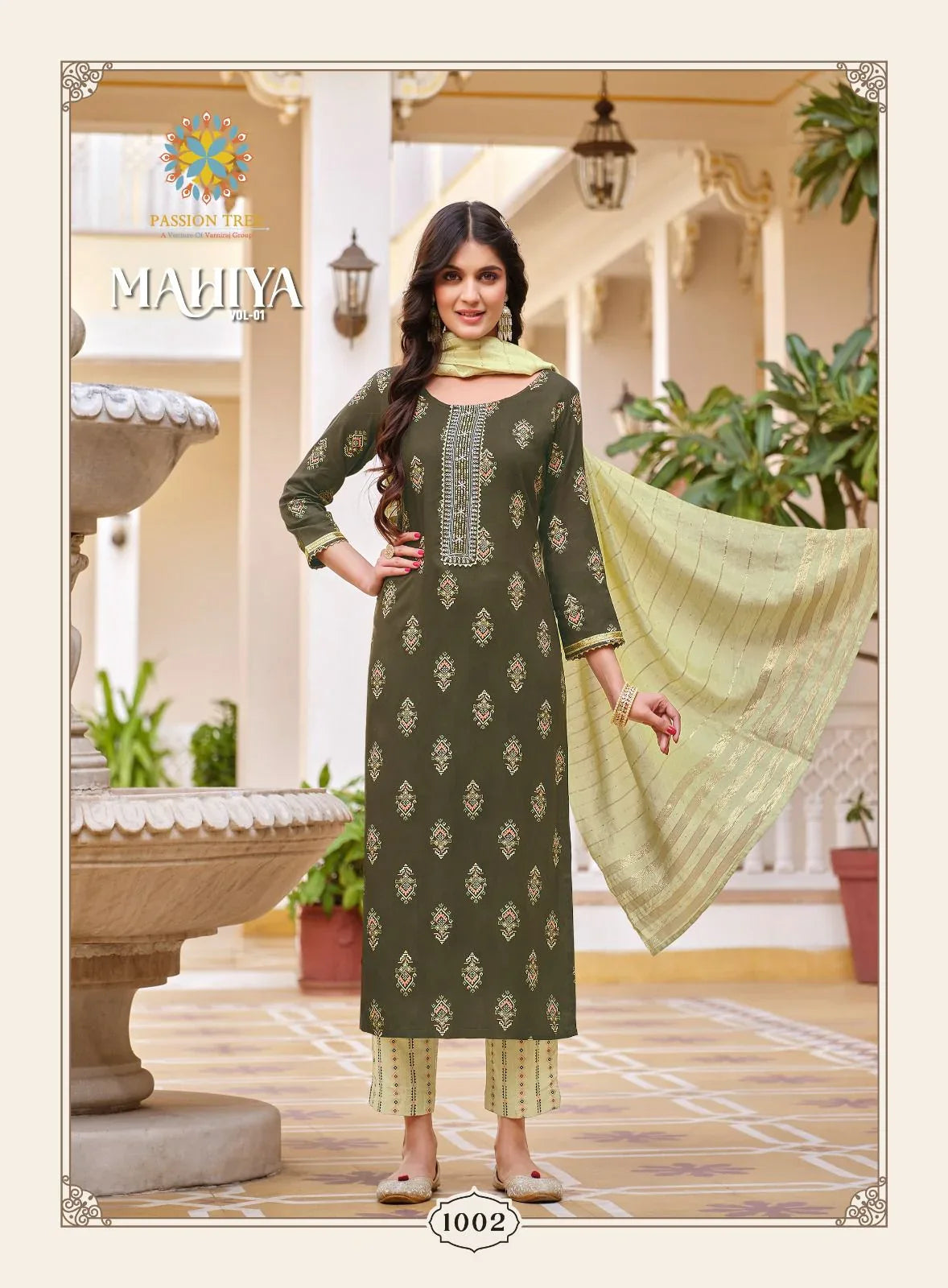 Passion Tree Mahiya Vol 1 Rayon with Printed Readymade Suits Collection (610x08)