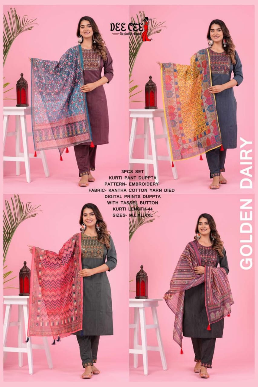 DeeCee Golden Dairy Kurti Wholesale catalog (545x04)