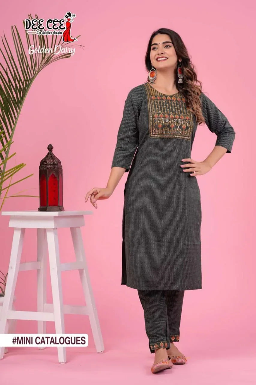 DeeCee Golden Dairy Kurti Wholesale catalog (545x04)