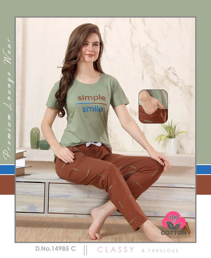 Lakhani Cottons 02 Pics Night Suit (499x24)