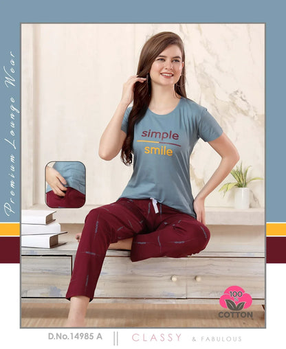 Lakhani Cottons 02 Pics Night Suit (499x24)