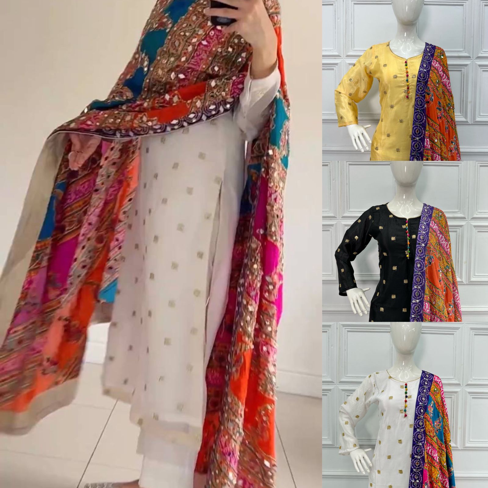 New Launching Festival Special Kurti With Dupatta & Pent