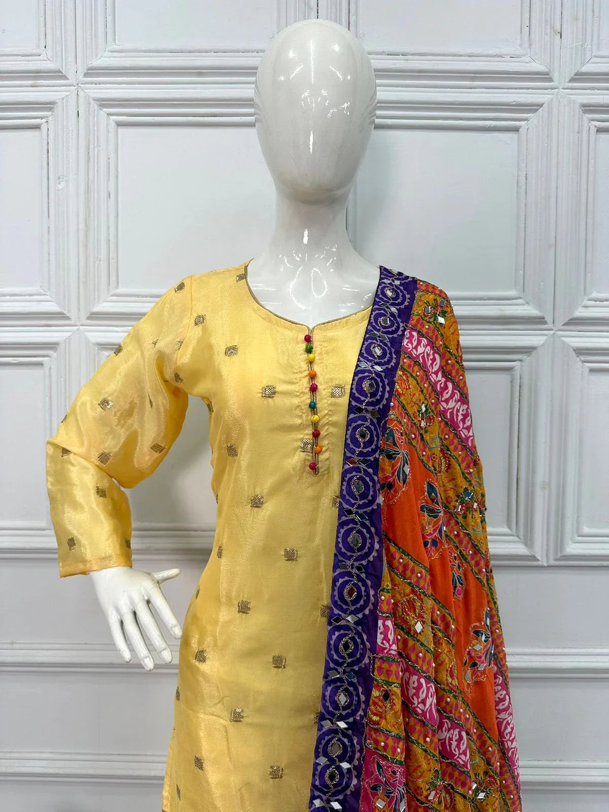 New Launching Festival Special Kurti With Dupatta &amp; Pent
