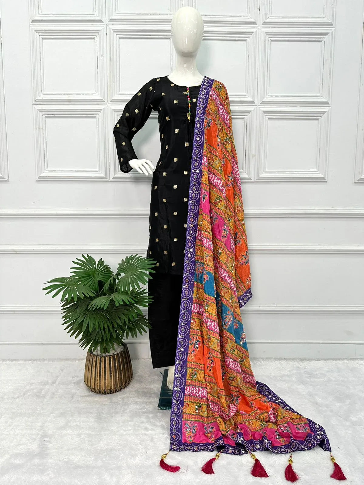 New Launching Festival Special Kurti With Dupatta &amp; Pent