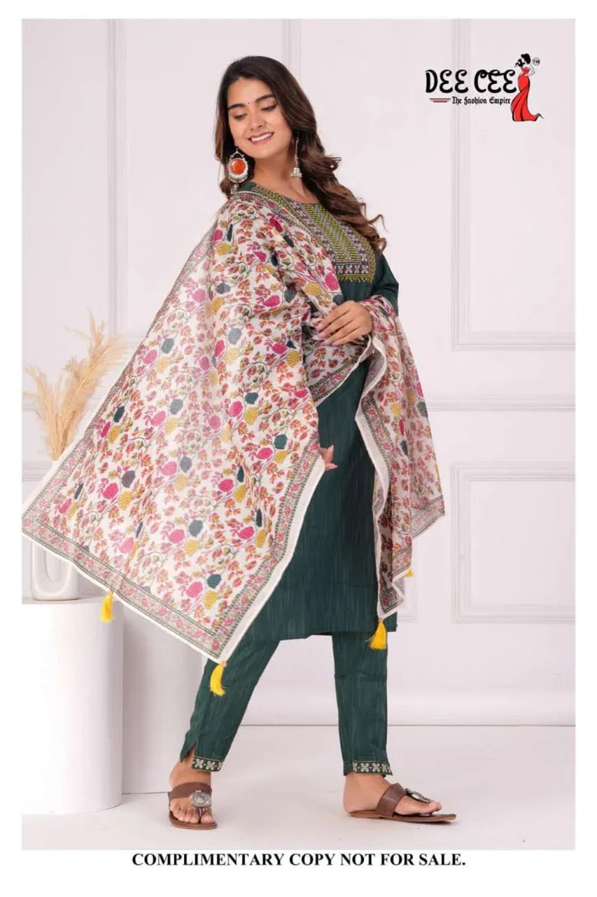 DeeCee Noor Jahan Kurti With Pent Duptta (545x04)