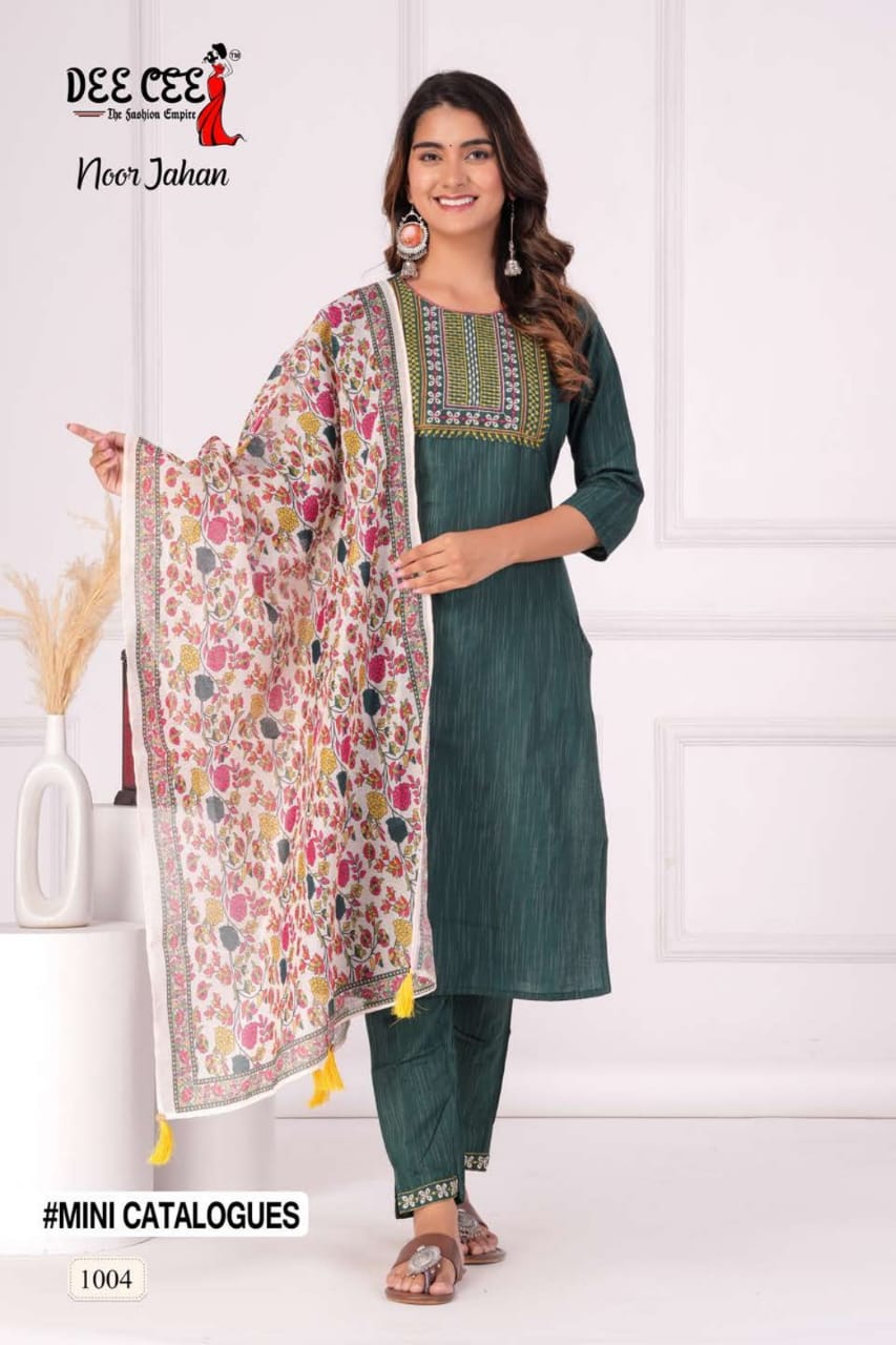DeeCee Noor Jahan Kurti With Pent Duptta (545x04)
