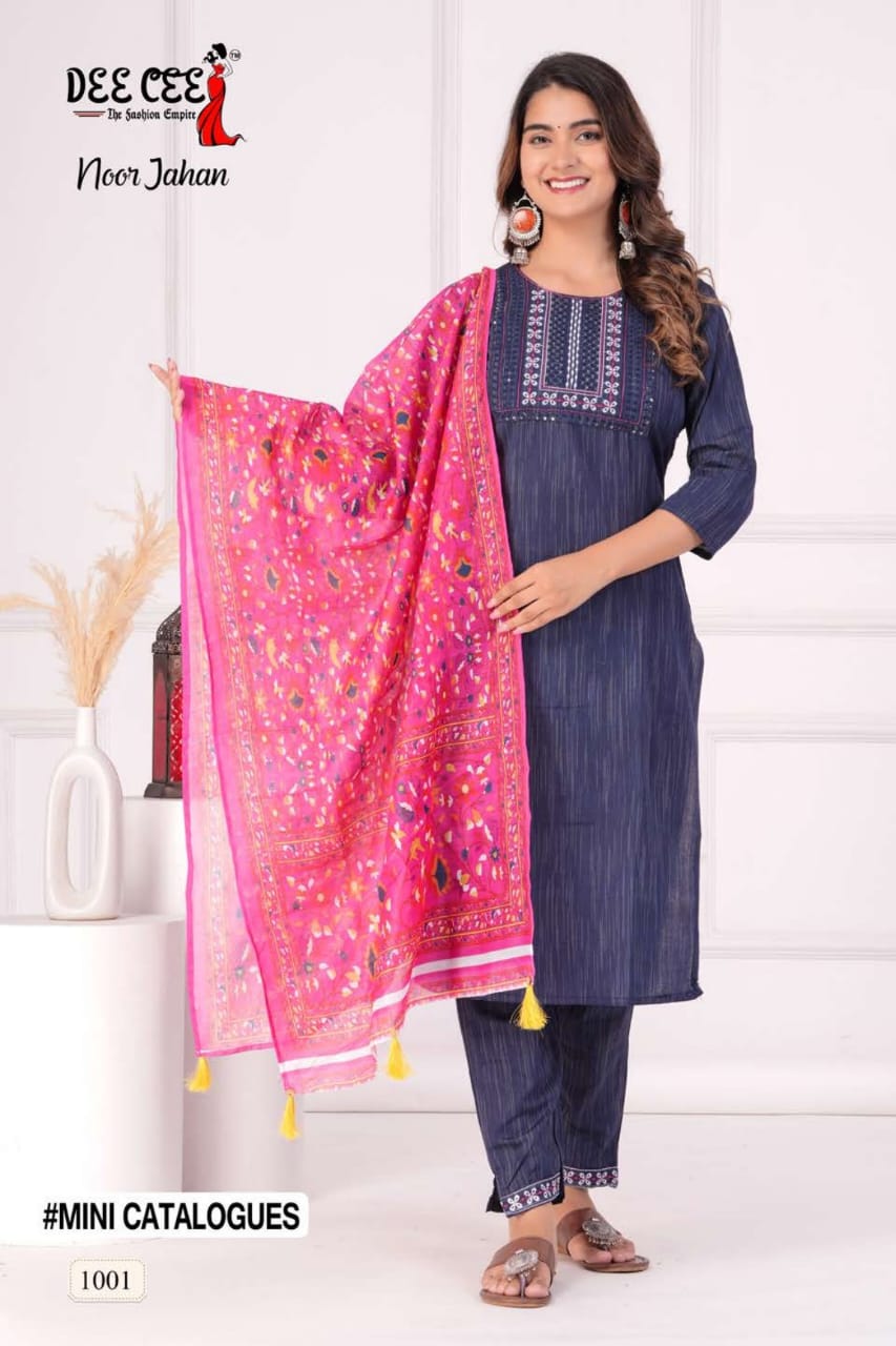 DeeCee Noor Jahan Kurti With Pent Duptta (545x04)