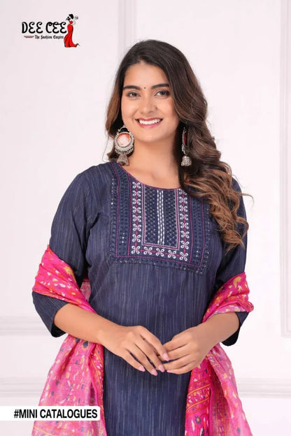 DeeCee Noor Jahan Kurti With Pent Duptta (545x04)