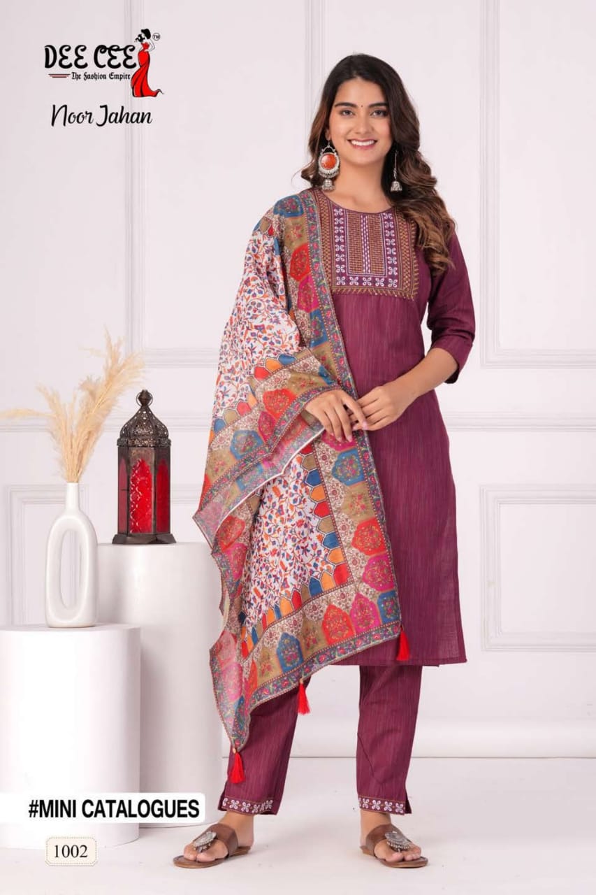 DeeCee Noor Jahan Kurti With Pent Duptta (545x04)